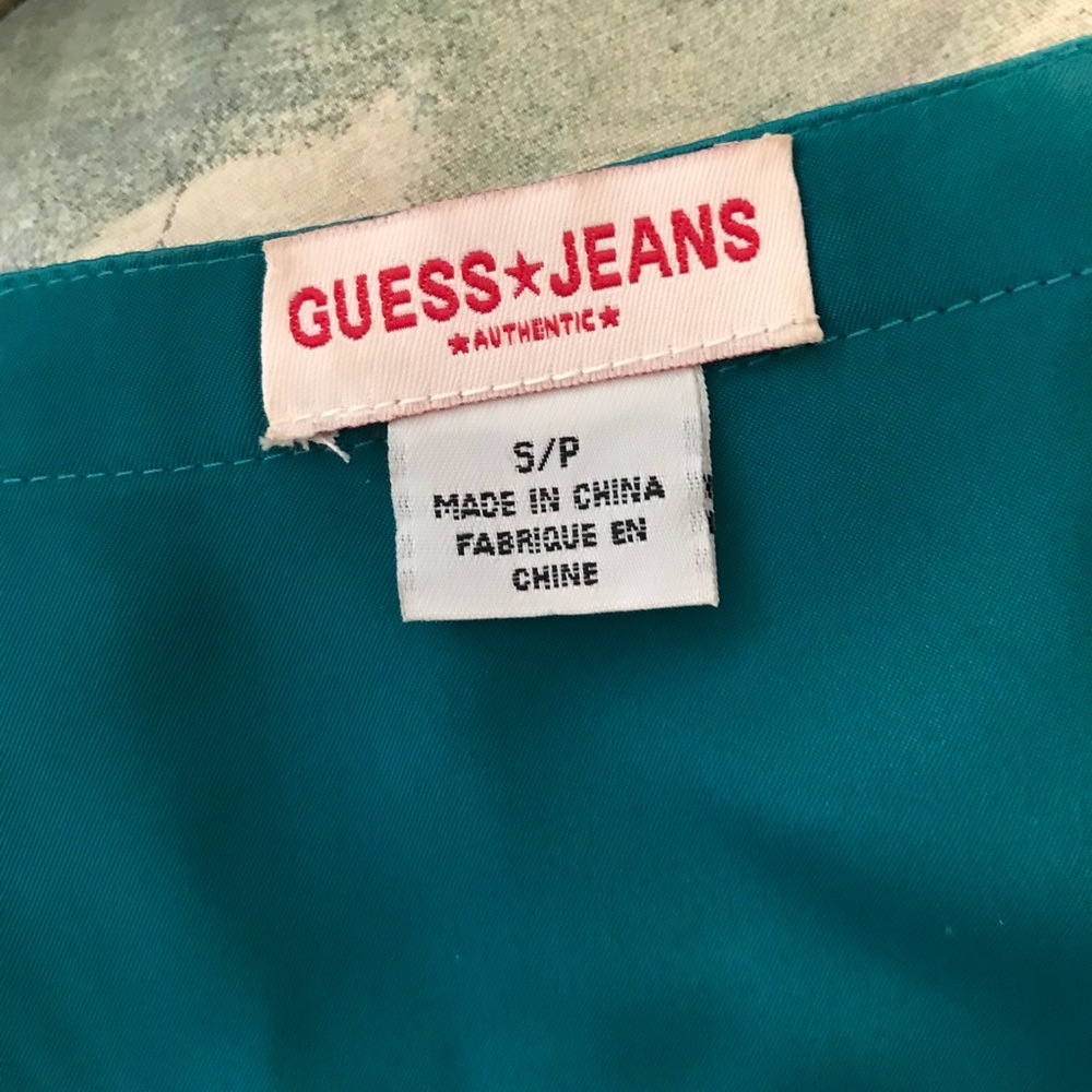 Guess Teal Silk Top - Picture 6 of 7
